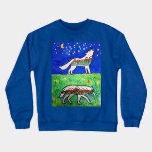 Wolf Spirit Animal Crewneck Sweatshirt